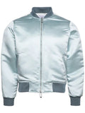 RHUDE logo-embroidered satin bomber jacket