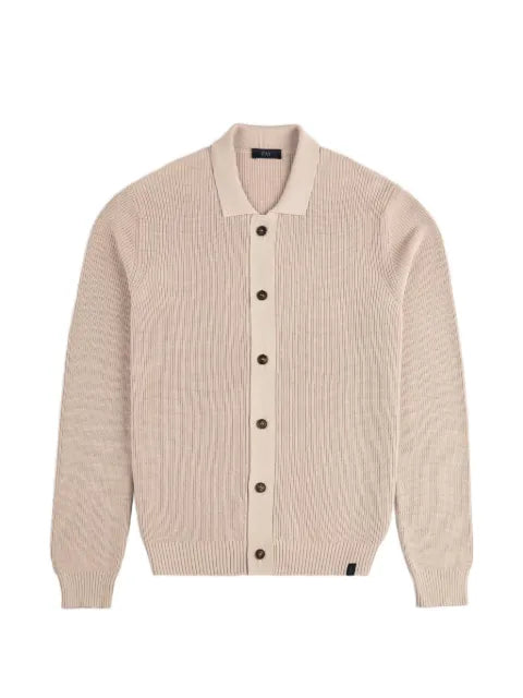 Fay buttoned ribbed cardigan