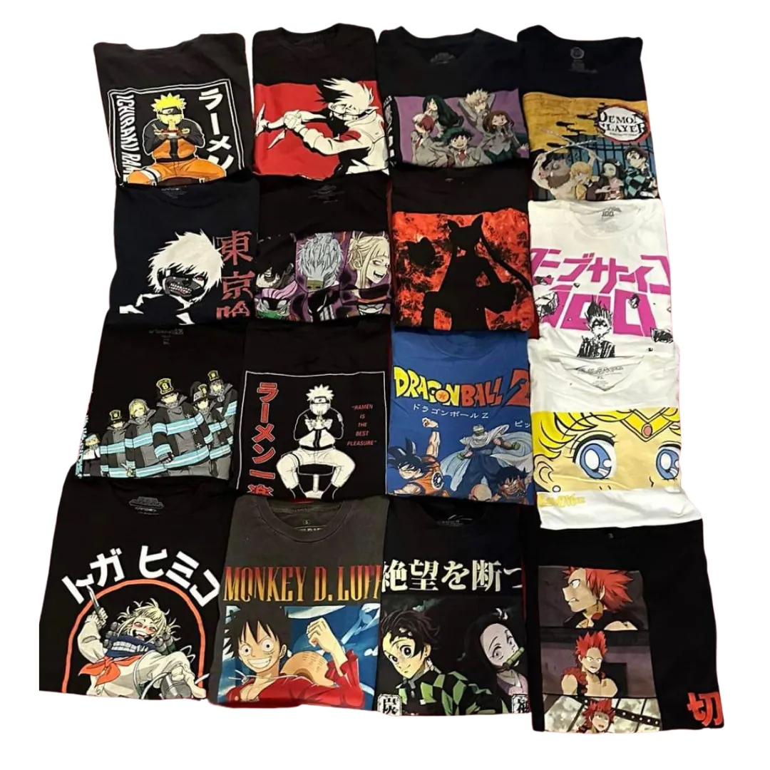 100 Piece Grade A T-Shirts: Anime