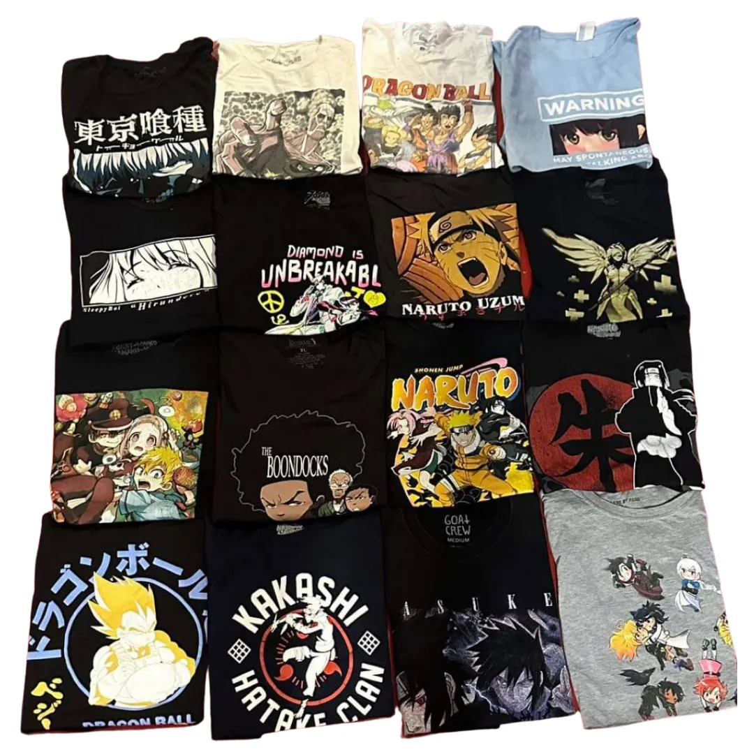 100 Piece Grade A T-Shirts: Anime