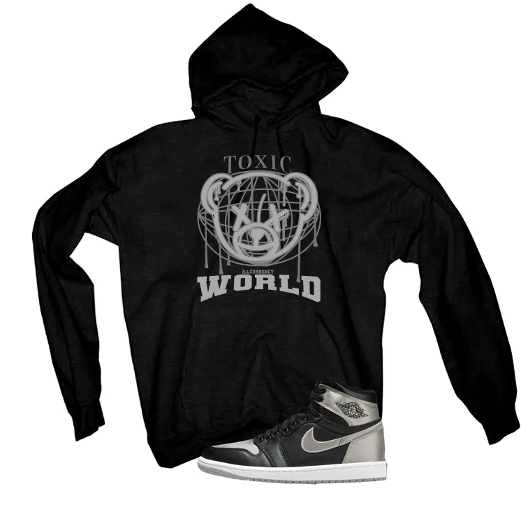 Air Jordan 1 High OG WMNS Satin Shadow Black T-Shirt (Toxic World)| illcurrency