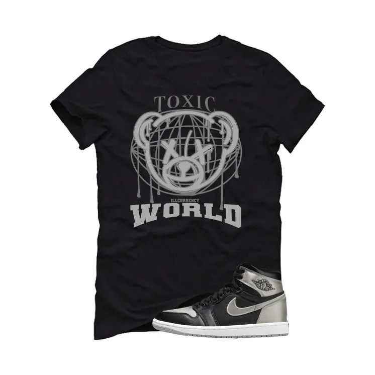 Air Jordan 1 High OG WMNS Satin Shadow Black T-Shirt (Toxic World)| illcurrency