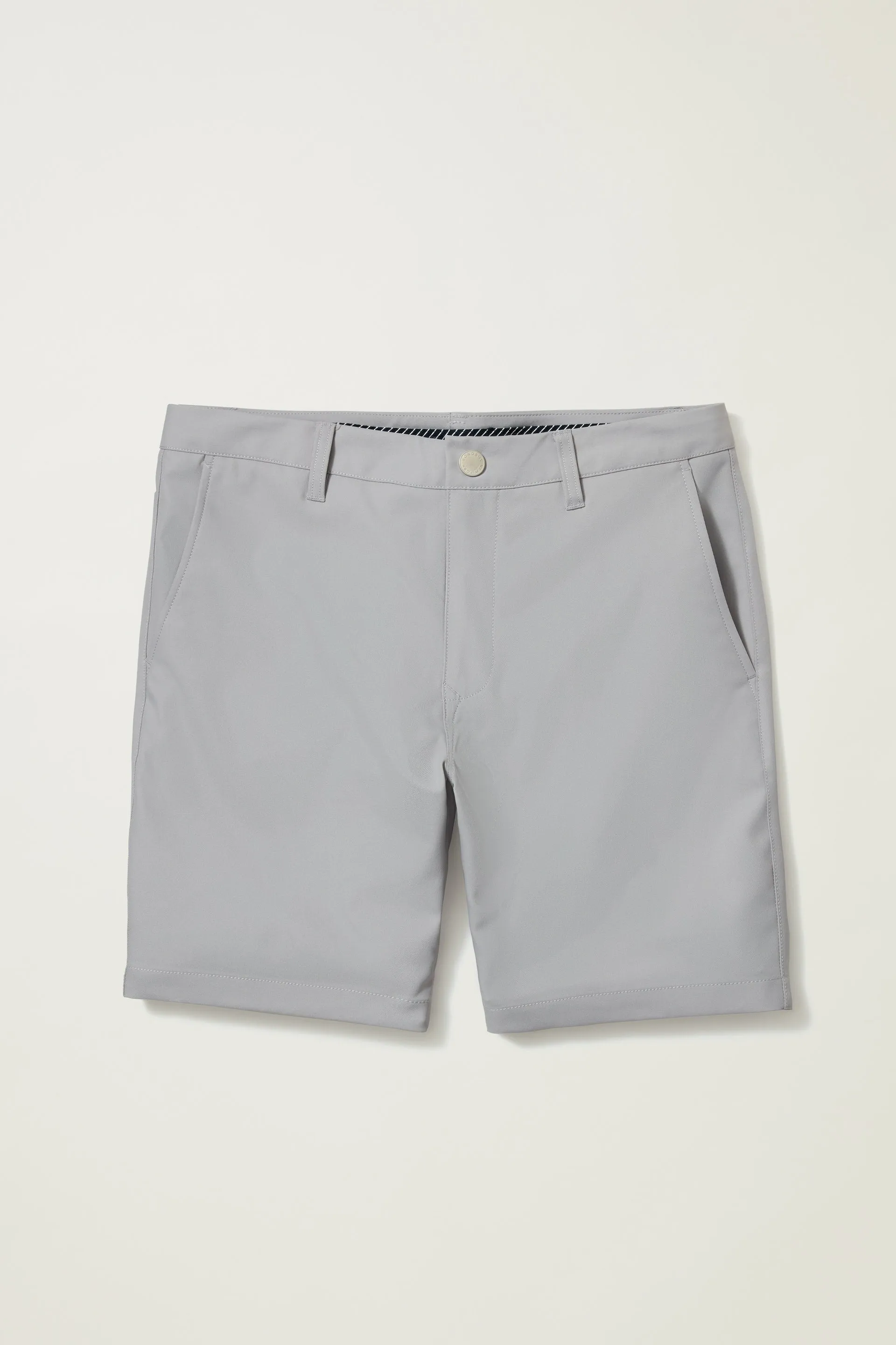 Ash Grey stretch men chino shorts