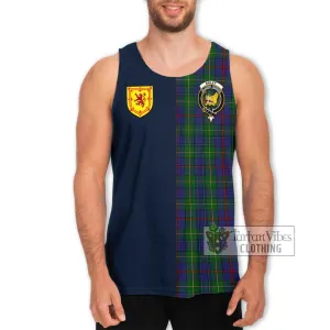 Bailey Tartan Men's Tank Top Alba with Scottish Lion Royal Arm Half Style