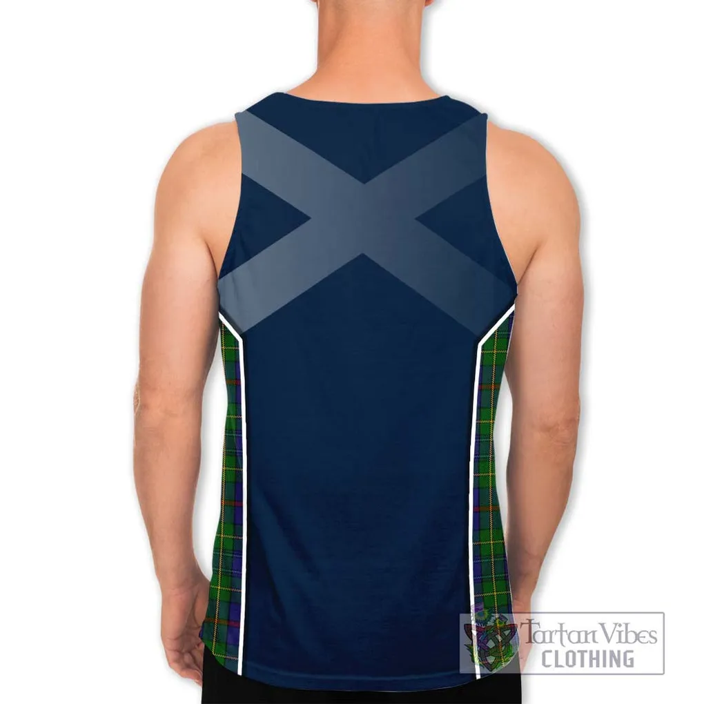 Bailey Tartan Men's Tank Top with Family Crest and Lion Rampant Vibes Sport Style