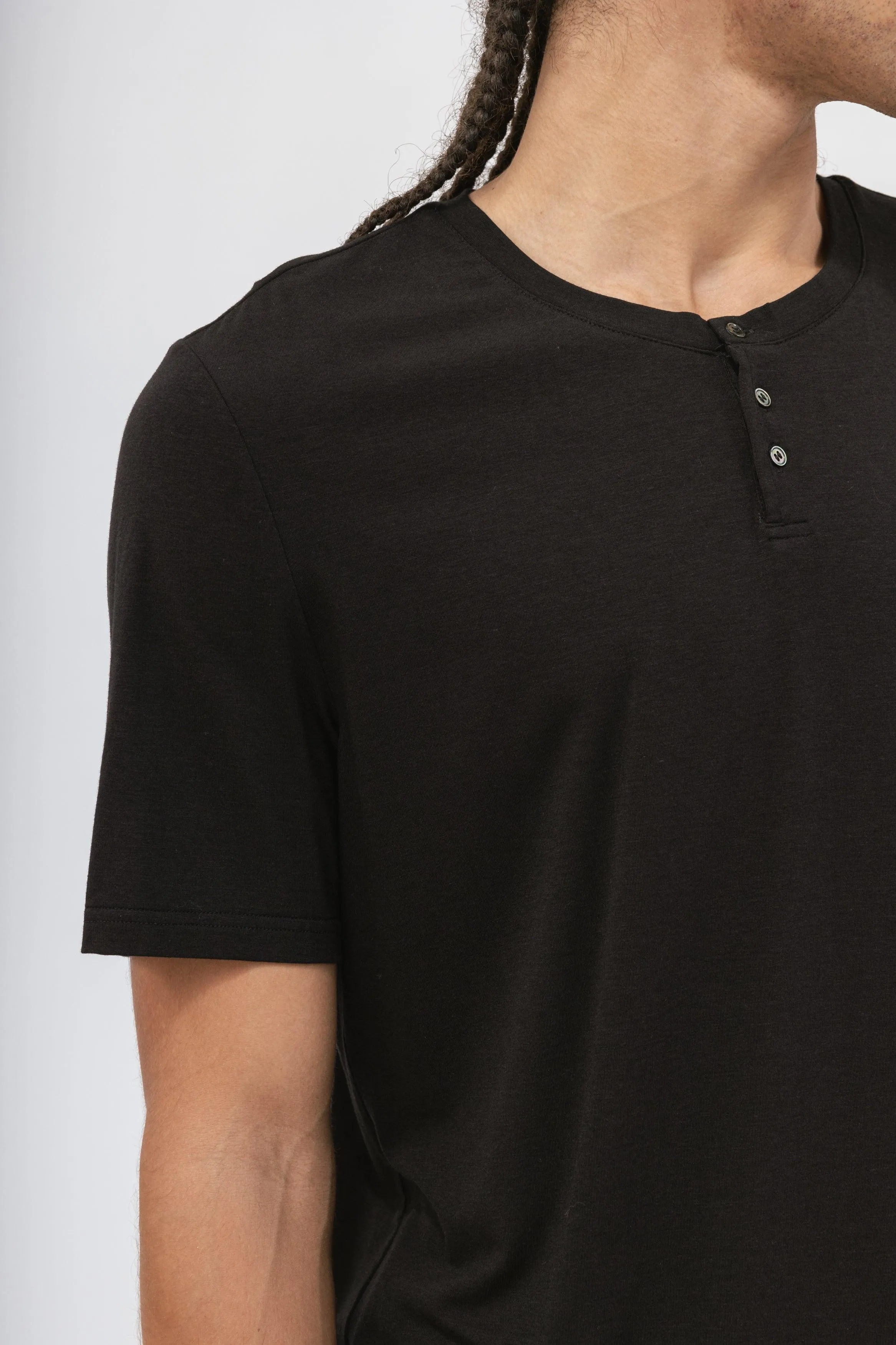 Bamboo Short Sleeve Henley