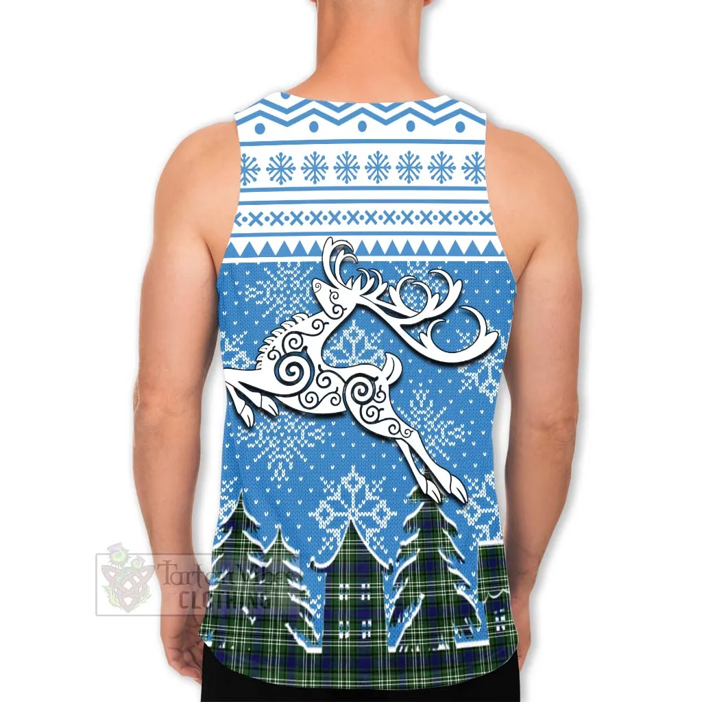 Blyth Clan Christmas Men's Tank Top Celtic Reindeer Style