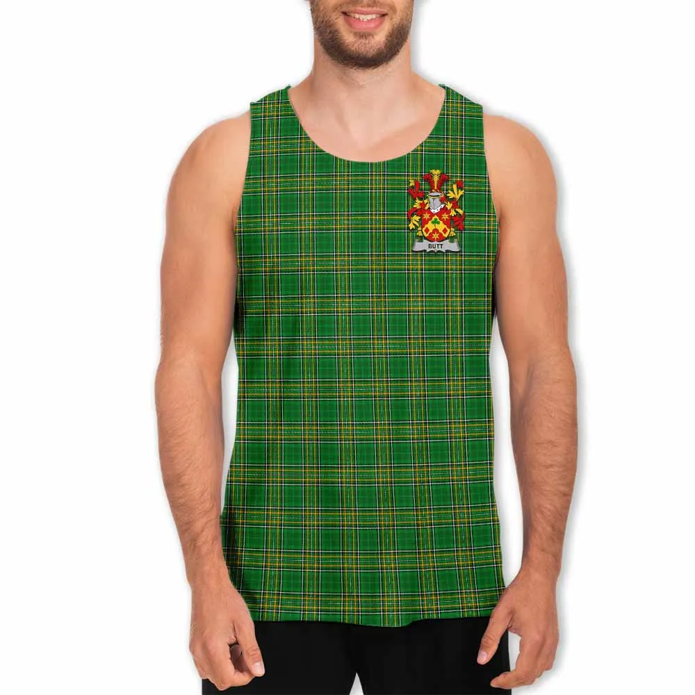 Butt Irish Clan Tartan Men's Tank Top with Coat of Arms