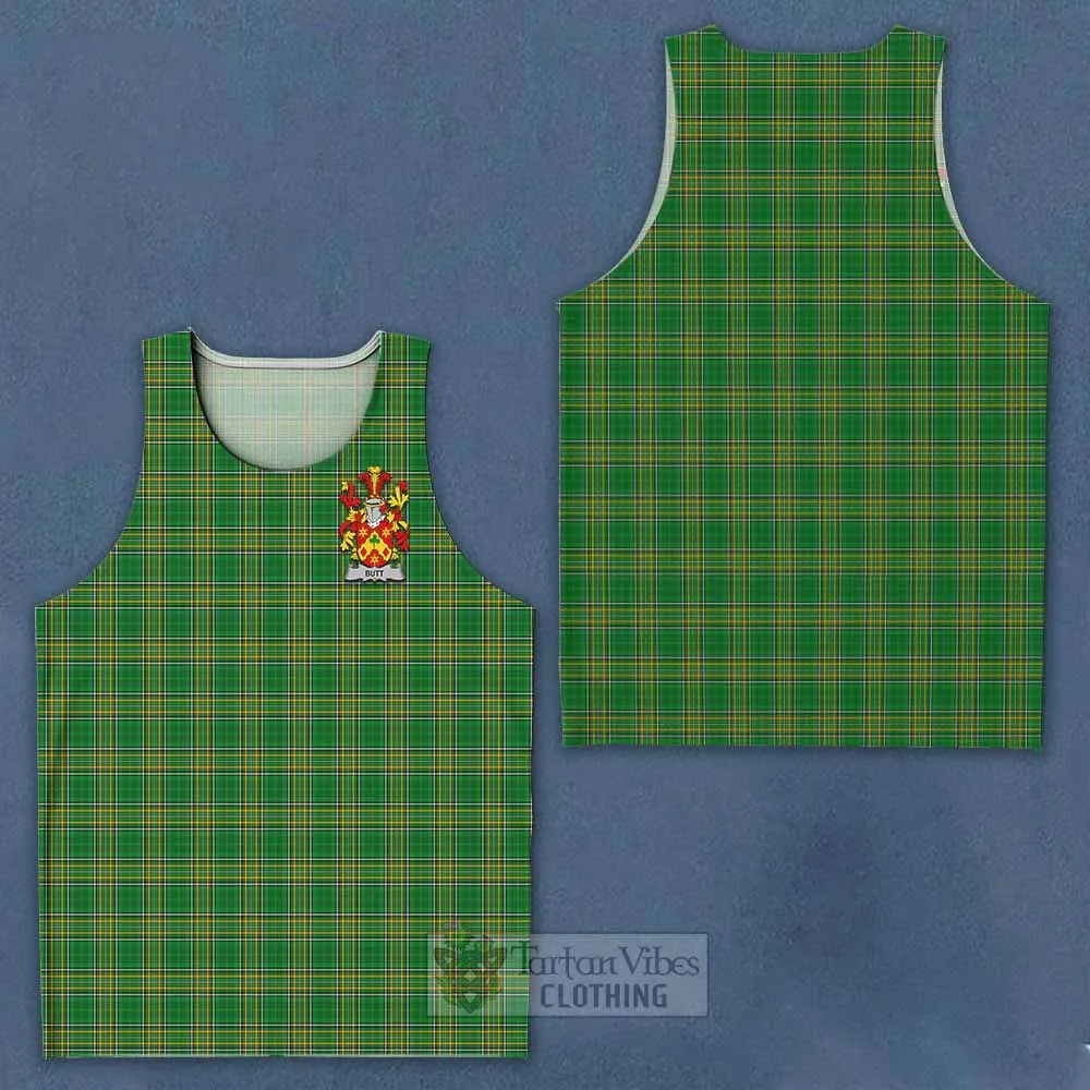 Butt Irish Clan Tartan Men's Tank Top with Coat of Arms