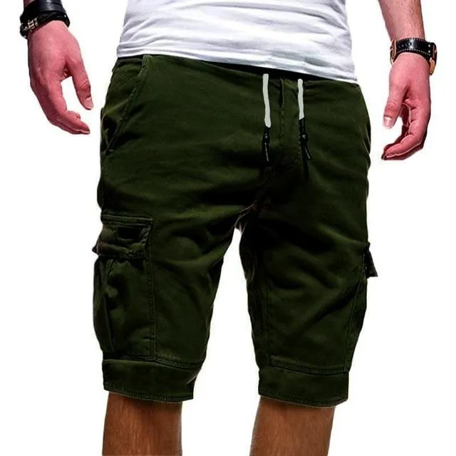 Cargo Shorts Men Summer Multi-pocket Boardshorts Breathable Male Casual Shorts Comfortable Fitness Mens Short Pants Bodybuilding