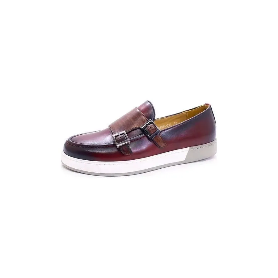 ChicLeather Slip-Ons: Classy Cow Leather Casual Shoes