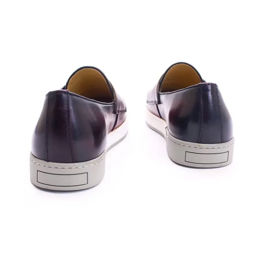 ChicLeather Slip-Ons: Classy Cow Leather Casual Shoes