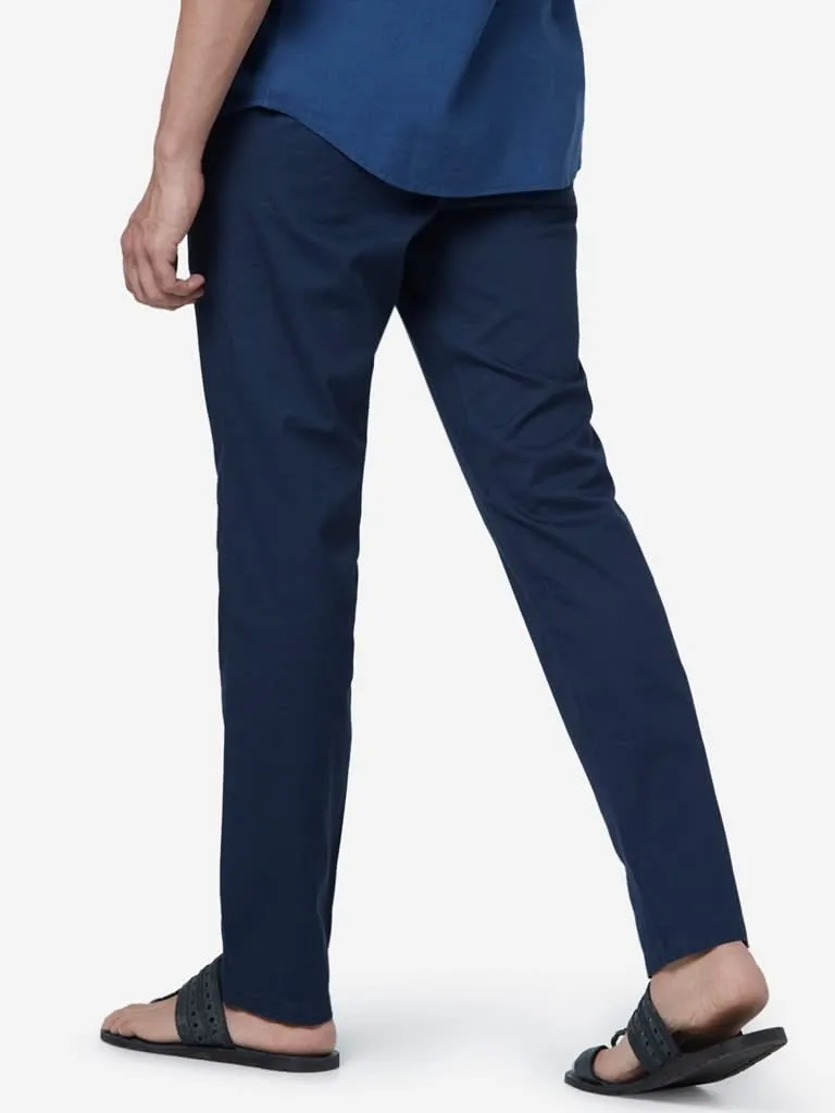 ETA Dark Blue Slim Fit Chinos