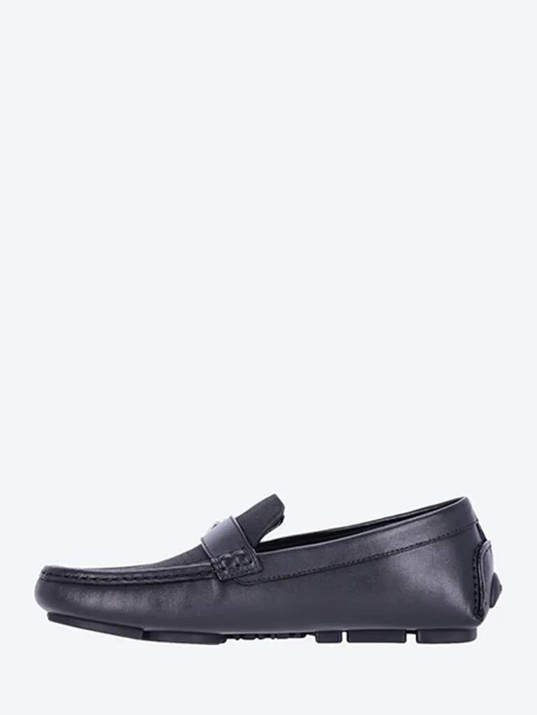 Ff driver tessuto vitello loafers