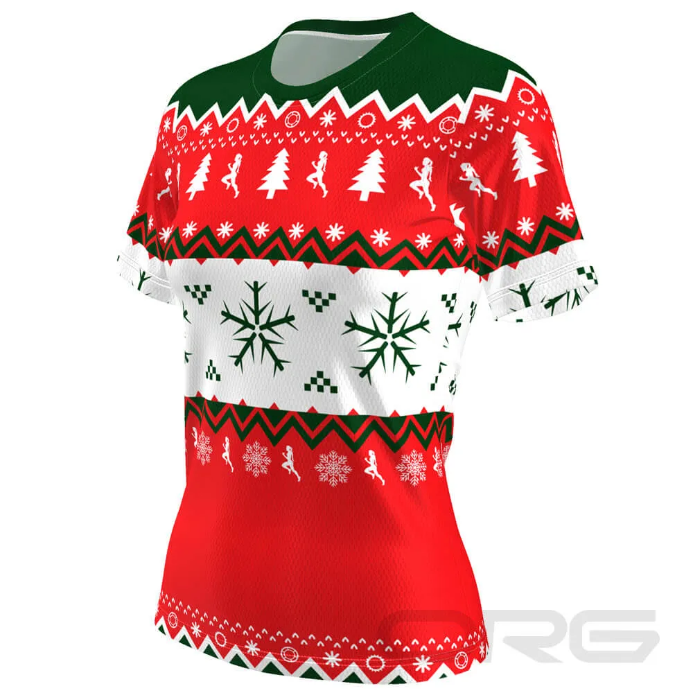 FMR Ugly Christmas Sweater Women's Short Sleeve Performance T-Shirt