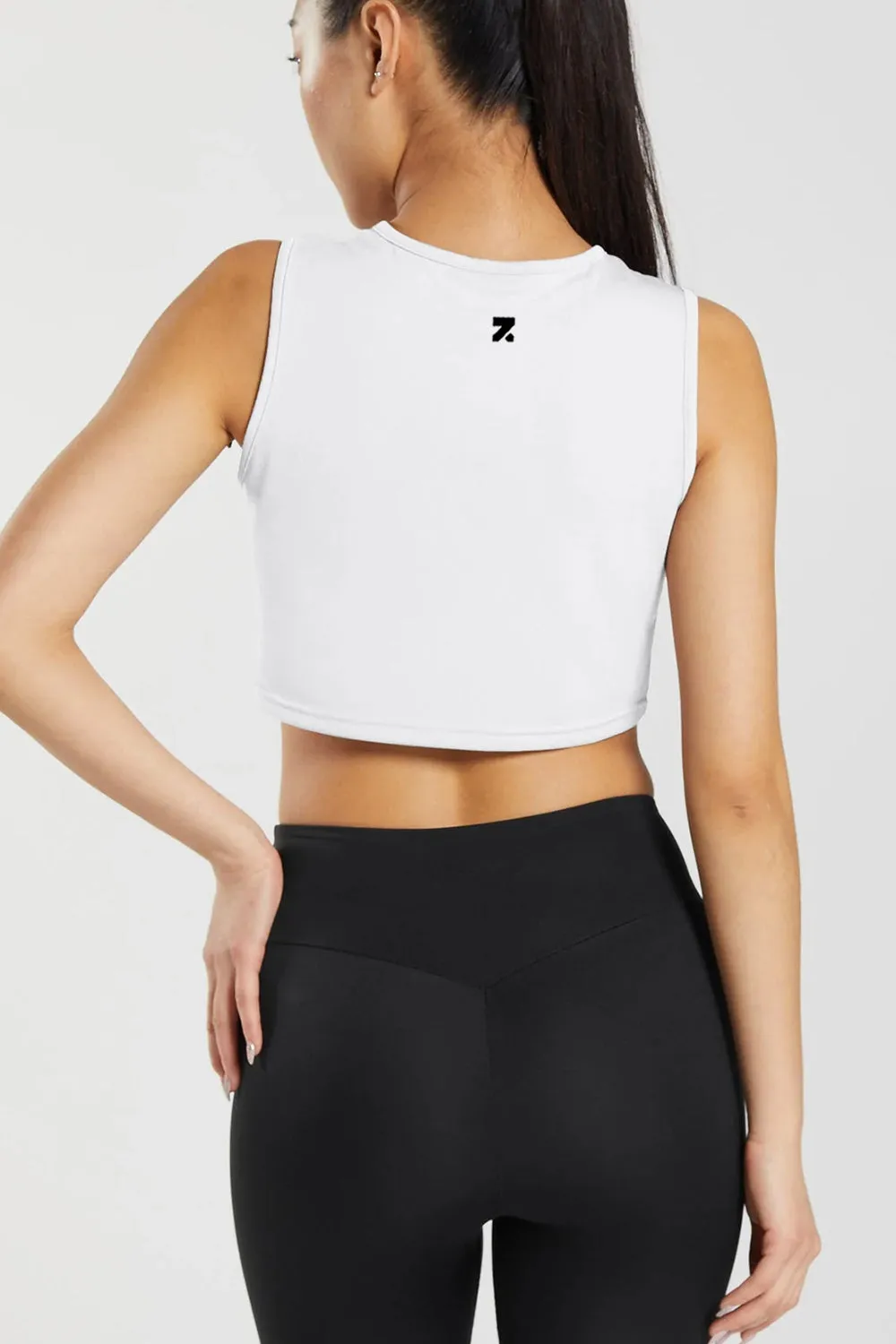 Harper White Crop Top