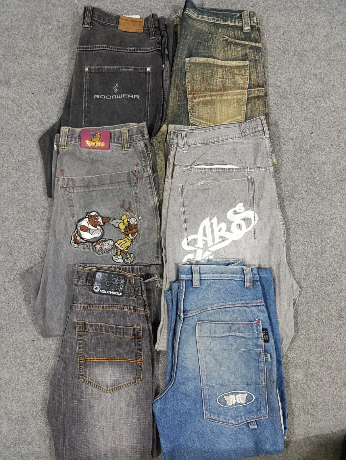 HD093 Men's Baggy Designer Jeans - 16 pcs