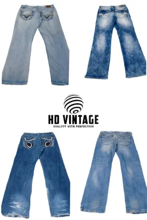 HD470 Men Designer Baggy Jeans - 13 pcs