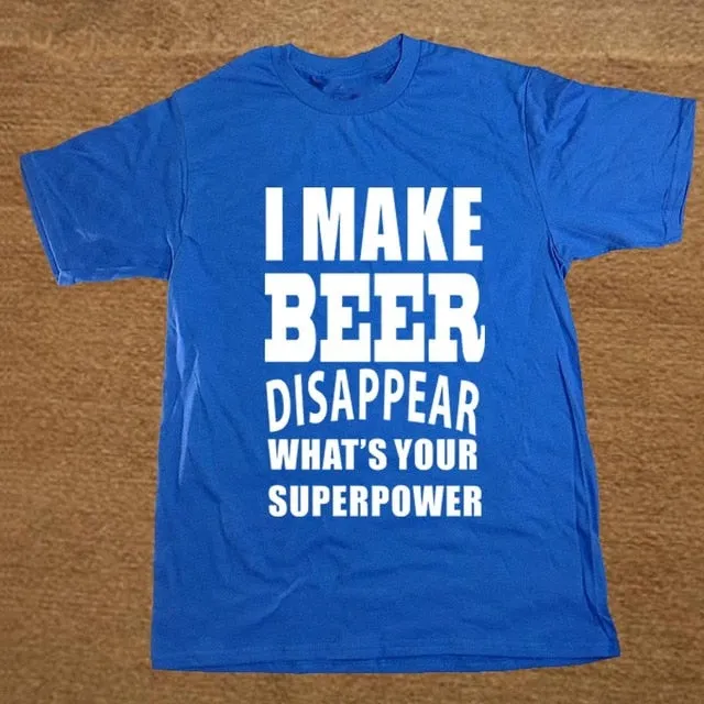 I Make Beer Disappear T Shirt Men