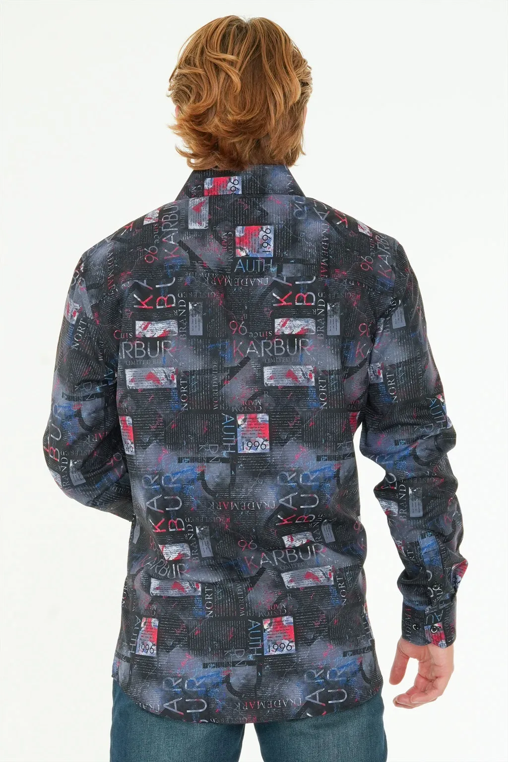 Long Sleeve Print Shirt