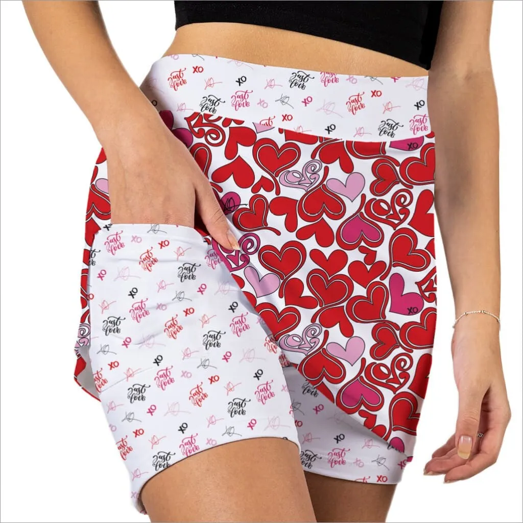 LOVE IS IN THE AIR VALENTINE'S DAY SKORT