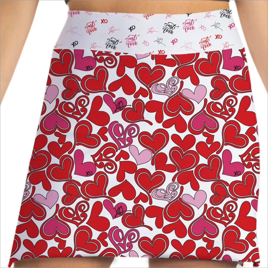 LOVE IS IN THE AIR VALENTINE'S DAY SKORT