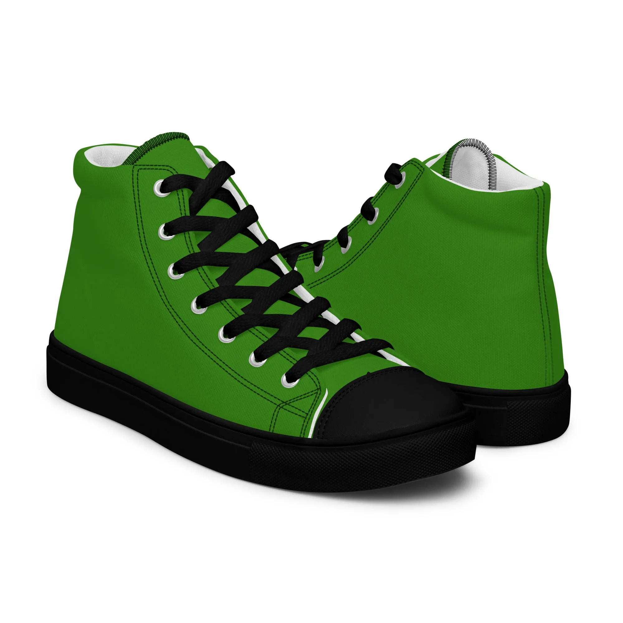 Men's Fresh Green High Top Shoes