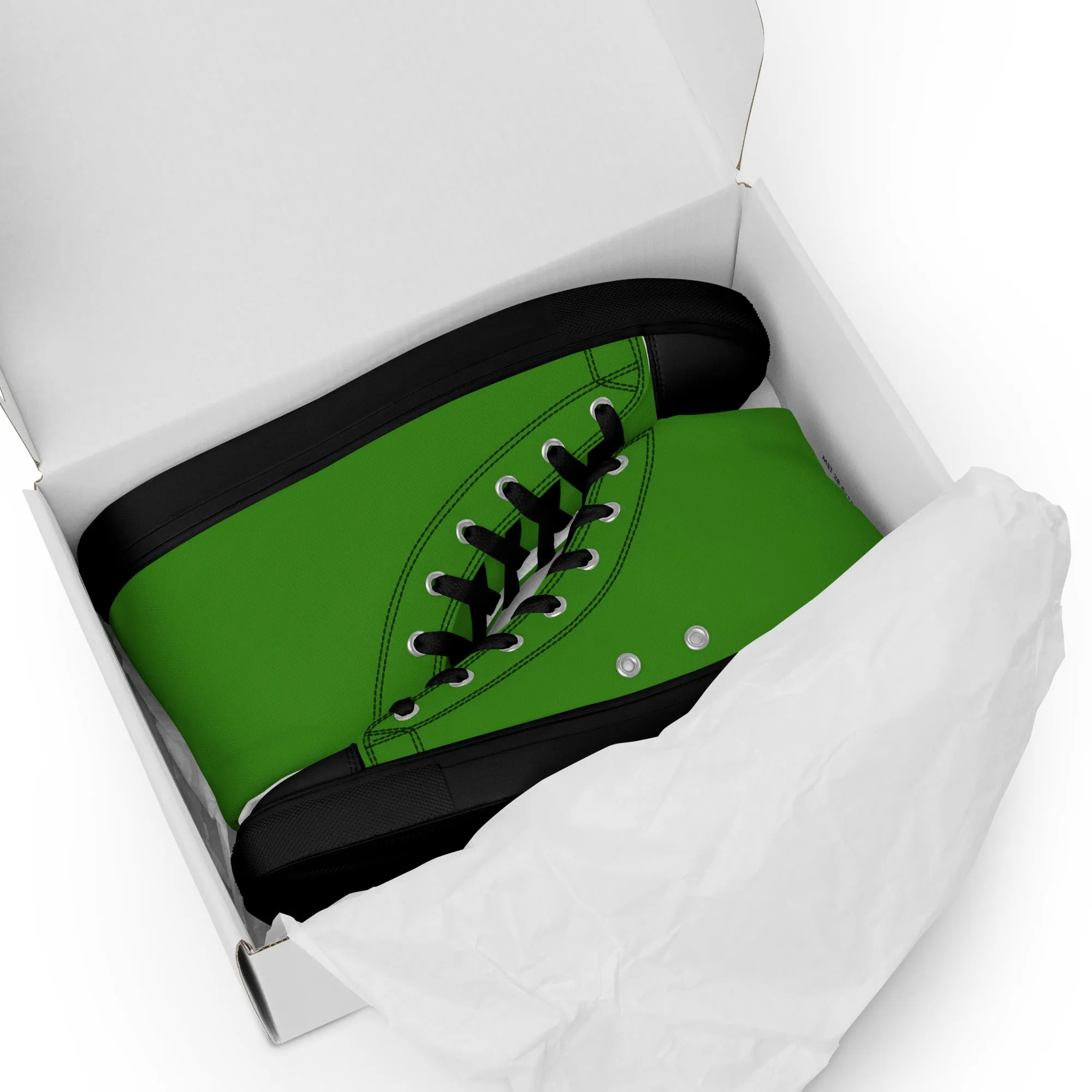 Men's Fresh Green High Top Shoes