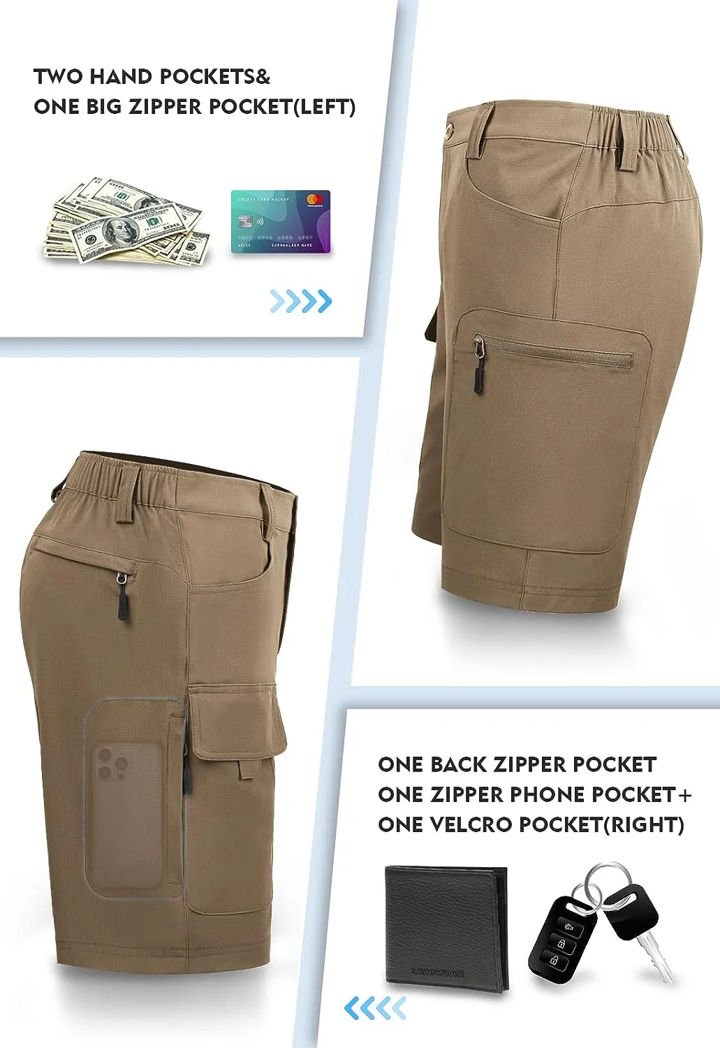 Men's Hiking Cargo Shorts 26