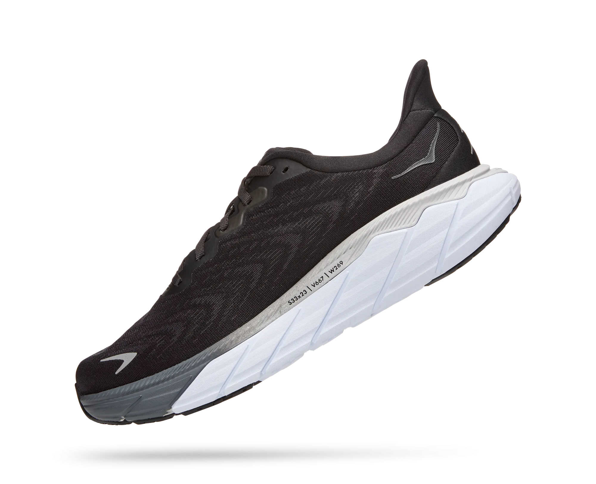 Men's Hoka Arahi 6 Color: Black/White