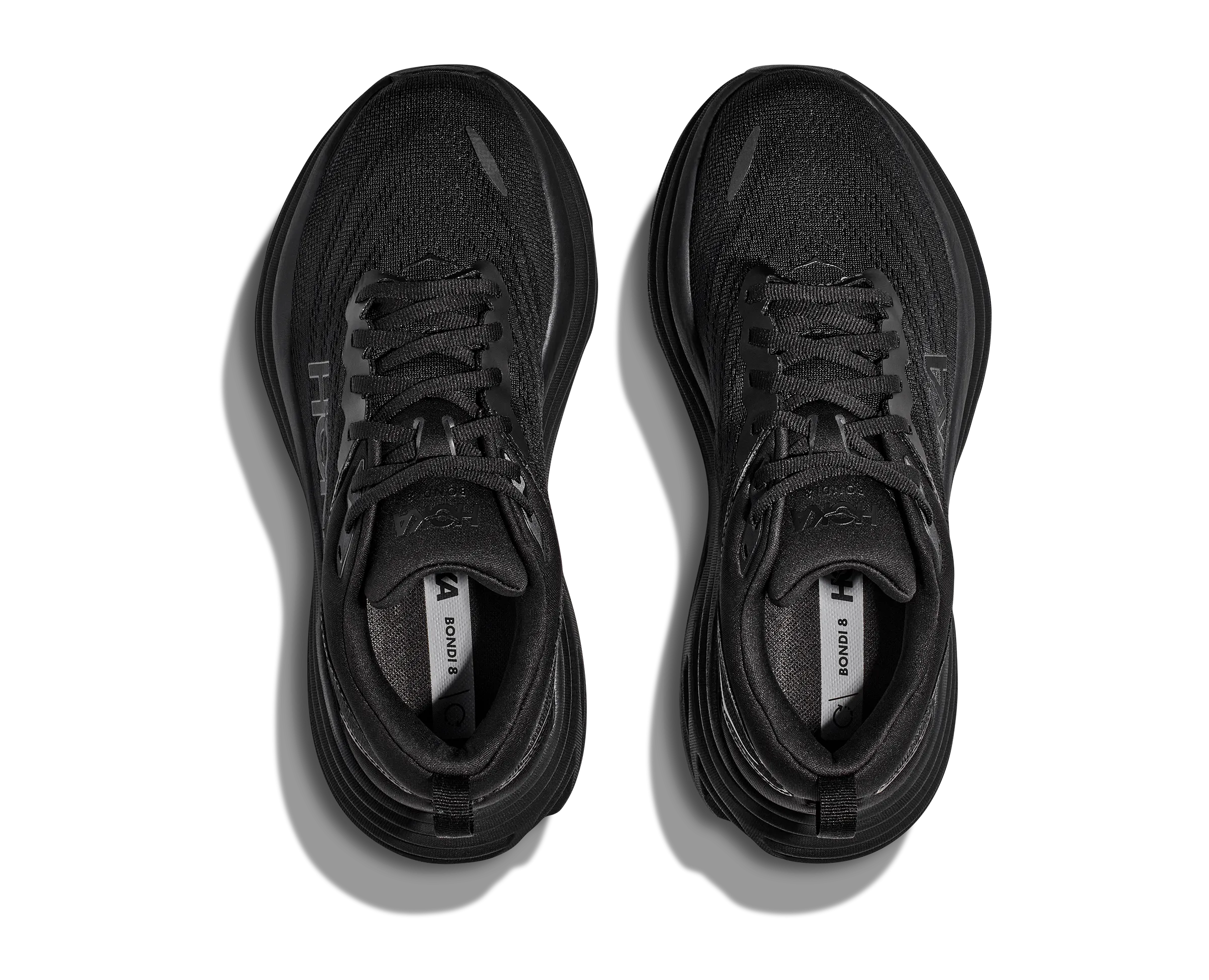 Men's Hoka Bondi 8 Color: Black/Black (EXTRA WIDE WIDTH)