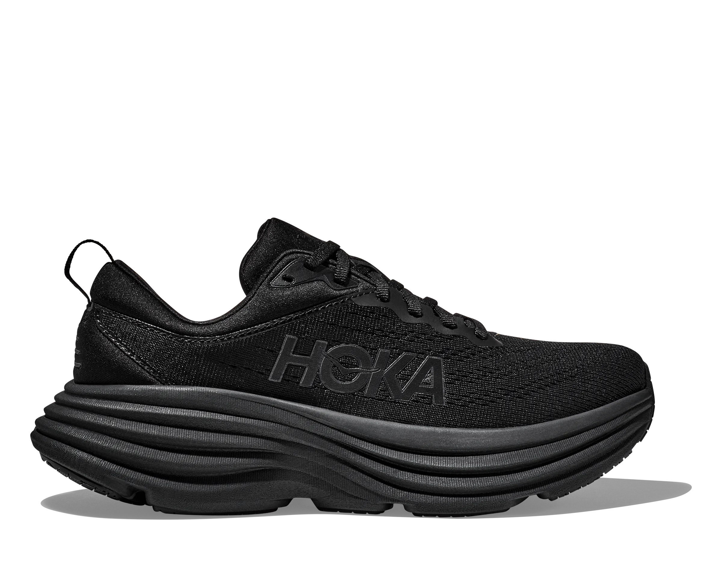 Men's Hoka Bondi 8 Color: Black/Black (EXTRA WIDE WIDTH)