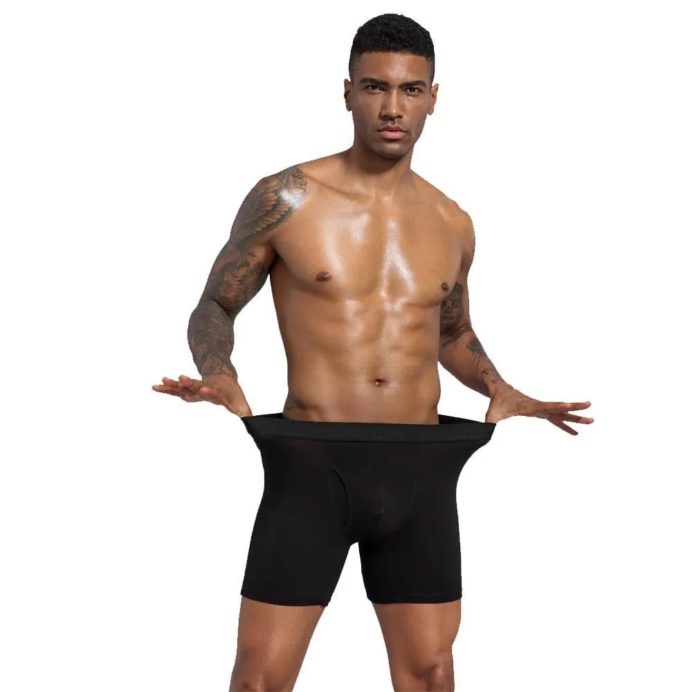 Men's Long Underwear Cotton Man Plus Size Shorts Boxer Breathable Shorts Boxers Underpants Trunks