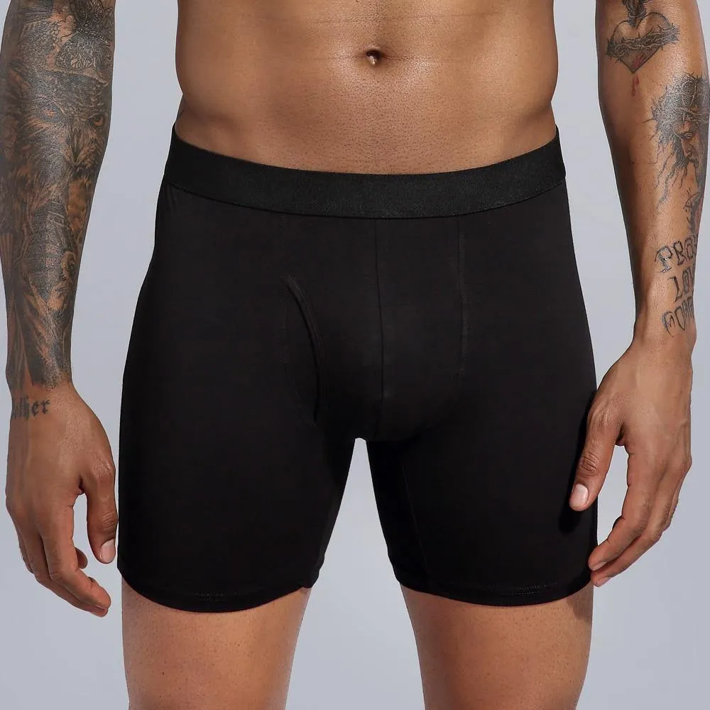 Men's Long Underwear Cotton Man Plus Size Shorts Boxer Breathable Shorts Boxers Underpants Trunks