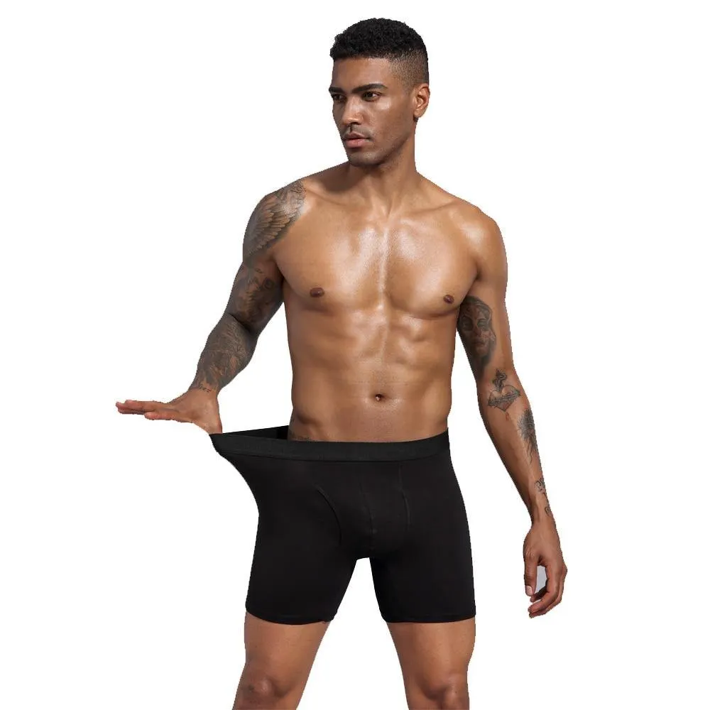 Men's Long Underwear Cotton Man Plus Size Shorts Boxer Breathable Shorts Boxers Underpants Trunks