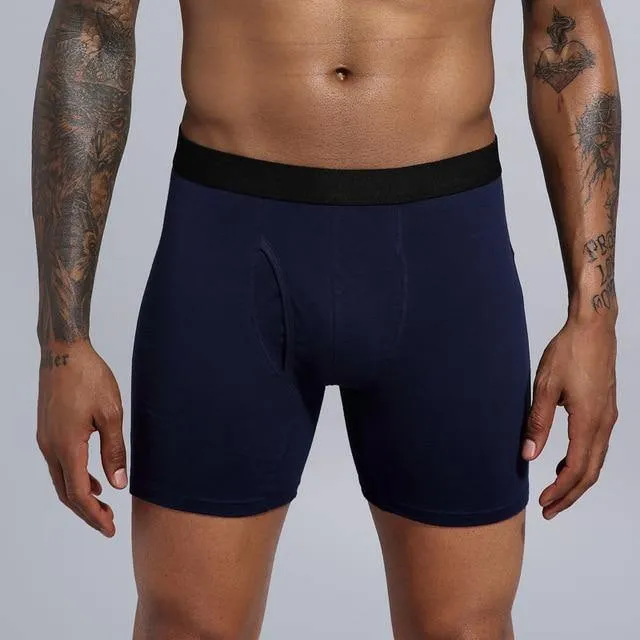 Men's Long Underwear Cotton Man Plus Size Shorts Boxer Breathable Shorts Boxers Underpants Trunks