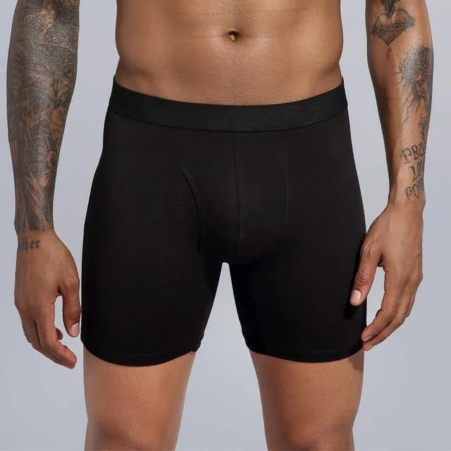 Men's Long Underwear Cotton Man Plus Size Shorts Boxer Breathable Shorts Boxers Underpants Trunks