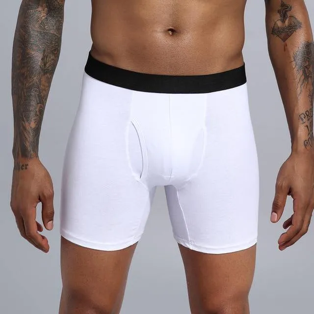 Men's Long Underwear Cotton Man Plus Size Shorts Boxer Breathable Shorts Boxers Underpants Trunks