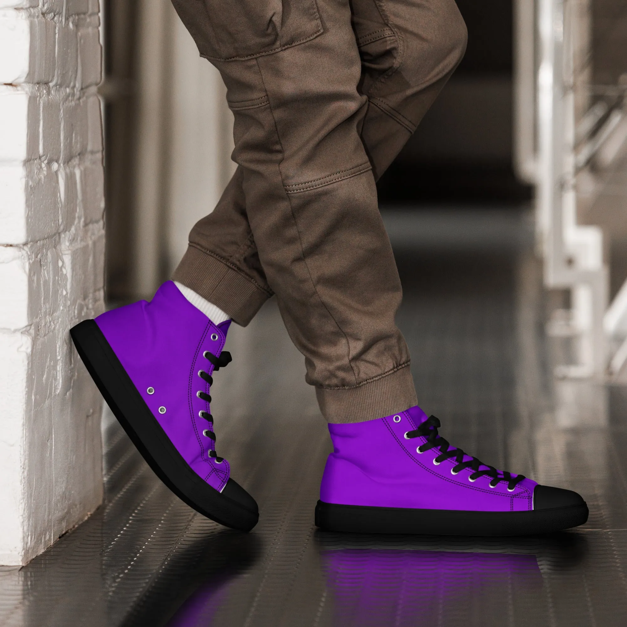 Men's Purple High Top Shoes