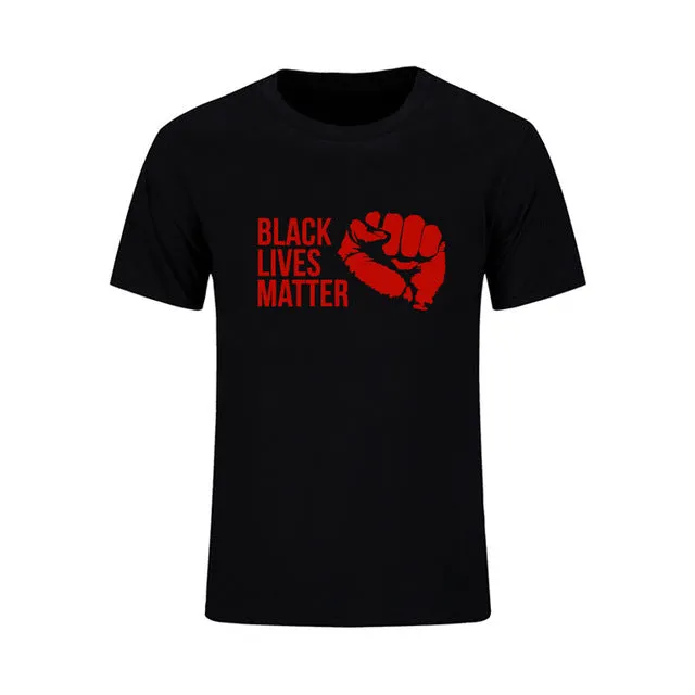 Mens T Shirts Fashion 2017 Black Lives Matter