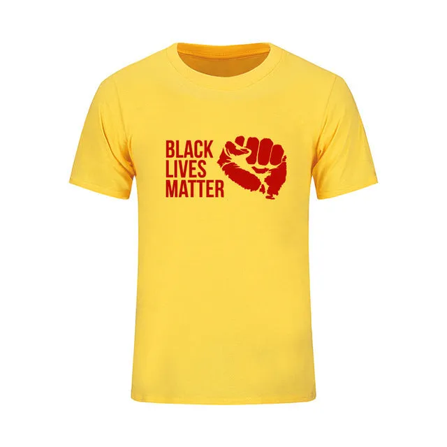 Mens T Shirts Fashion 2017 Black Lives Matter