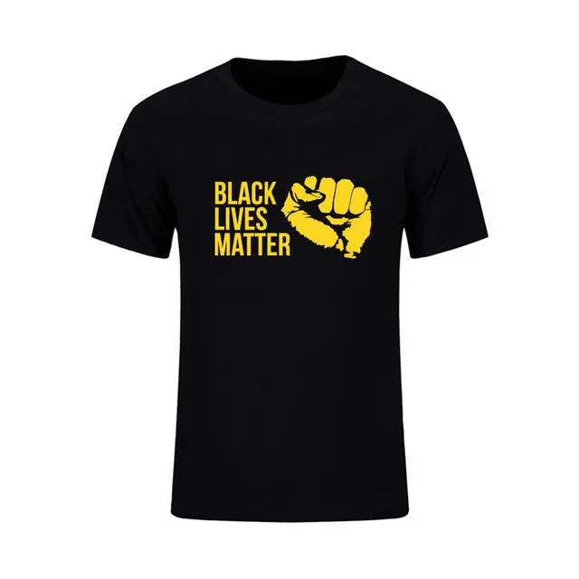 Mens T Shirts Fashion 2017 Black Lives Matter