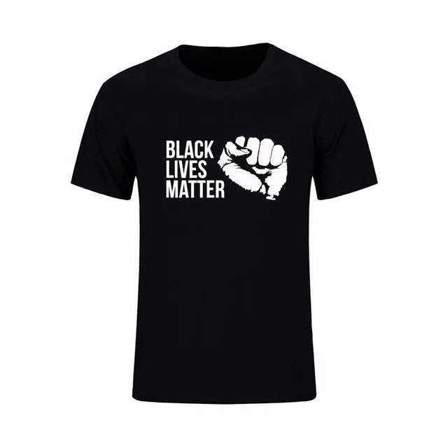 Mens T Shirts Fashion 2017 Black Lives Matter