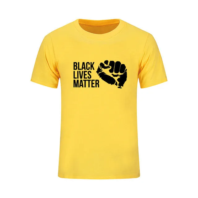 Mens T Shirts Fashion 2017 Black Lives Matter