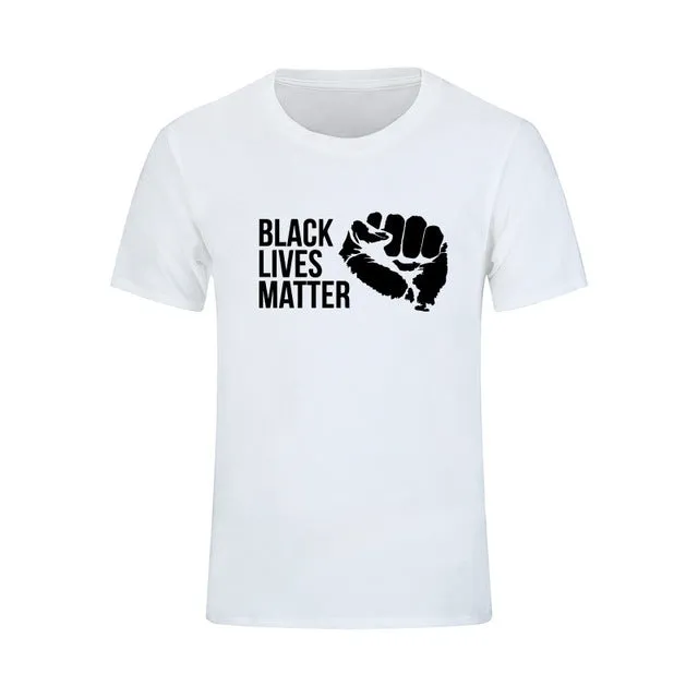 Mens T Shirts Fashion 2017 Black Lives Matter