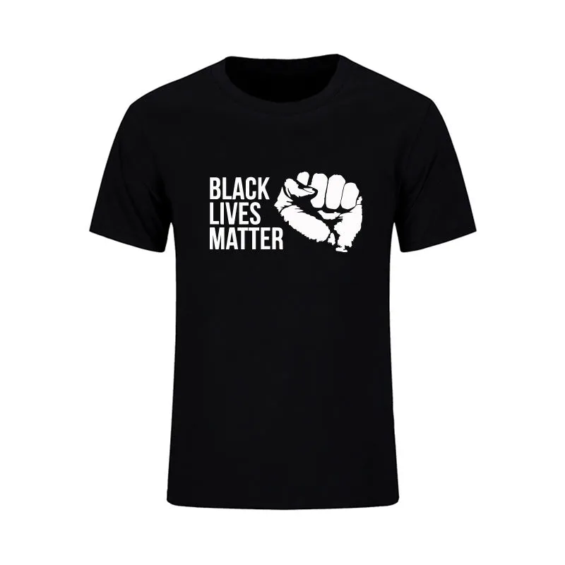 Mens T Shirts Fashion 2017 Black Lives Matter