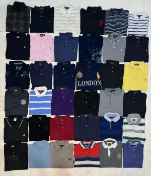 Mix branded polo shirts 36 pieces