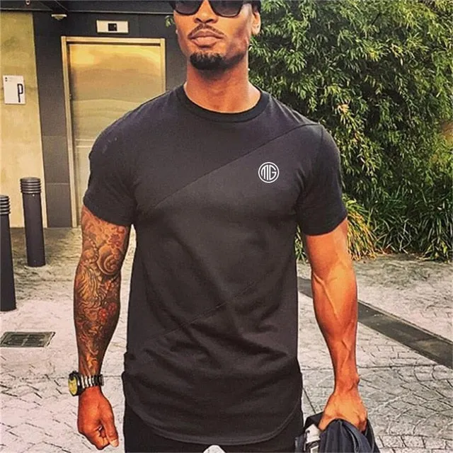 muscle T shirt bodybuilding fitness men