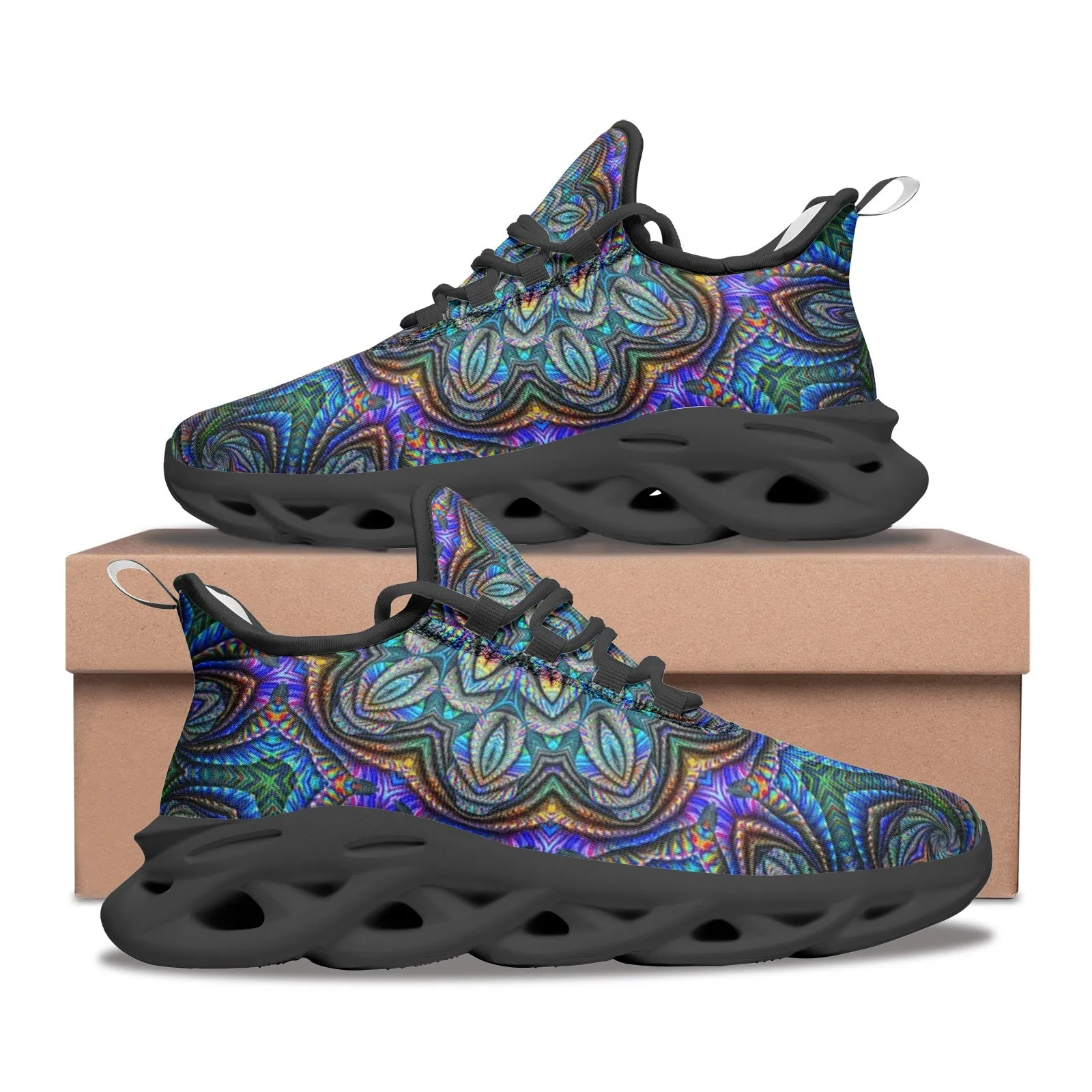 PSYCHEDELIC SYMPHONY | Unisex Bounce Mesh Knit Sneakers | IMRAN