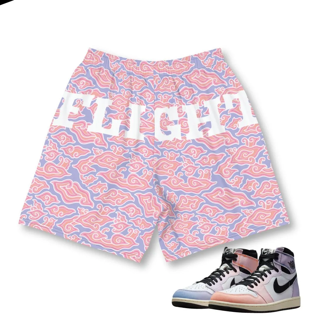 Retro 1 Skyline Clouds Shorts